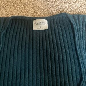 Abercrombie and Fitch Soft A&F Collection Ribbed Wrap Top